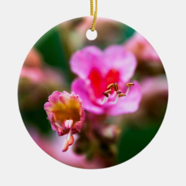 Beautiful Flower Ceramic Ornament (Front)