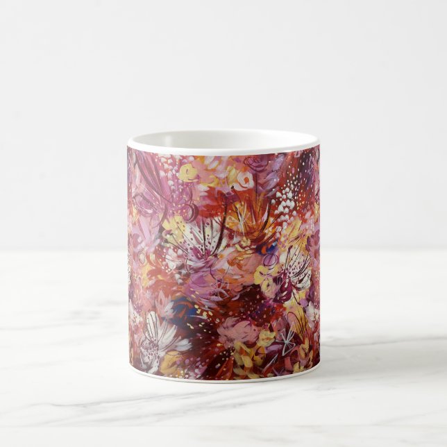 Beautiful Flower Floral Colourful Feminine Mug Cup (Center)