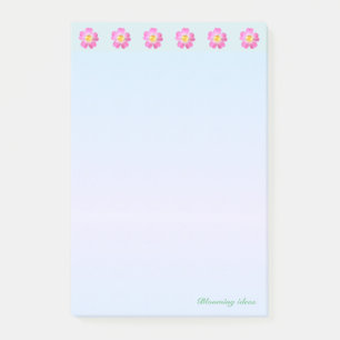 Beautiful Flower Header Post-it Notes