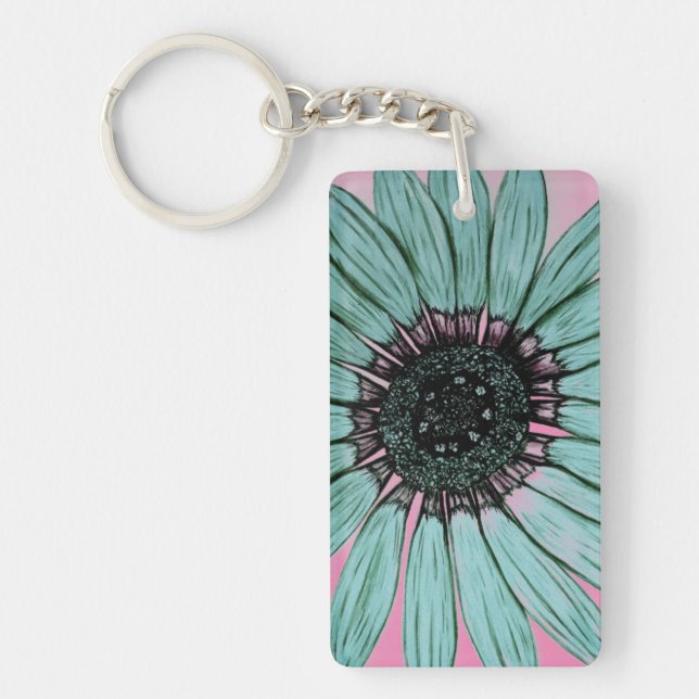 Beautiful Flower Key Ring (Front)
