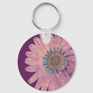 Beautiful Flower Key Ring