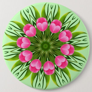 Beautiful Flower Mandala Design-79358 6 Cm Round Badge