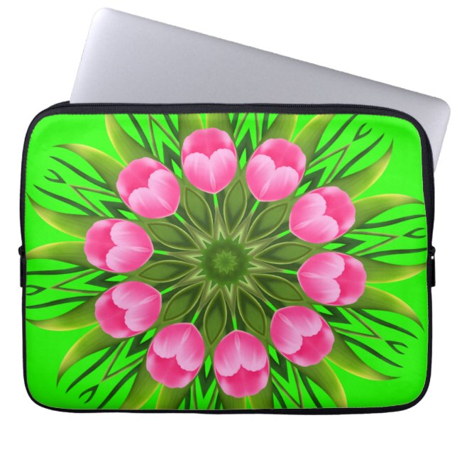Beautiful Flower Mandala Design-79358 Laptop Sleeve (Front)