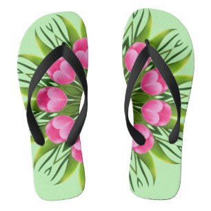 Beautiful Flower Mandala Design-79358 Thongs