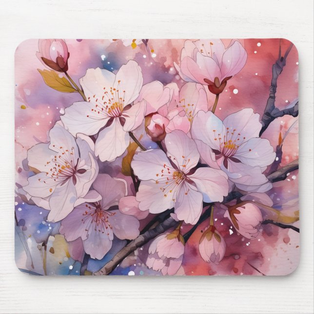 Beautiful Flower Mouse Mat (Front)