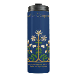 Beautiful flower ornament CC0133 Augustus Pugin Thermal Tumbler