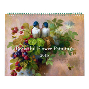 Beautiful Flower Paintings Calendar