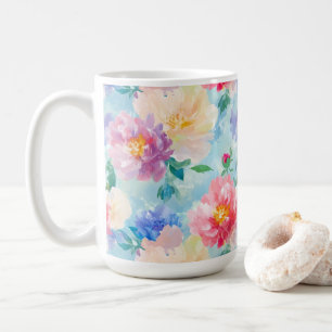Beautiful Flower Pattern Coffee Mug