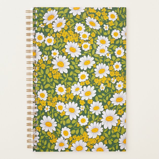 Beautiful flower pattern planner (Front)