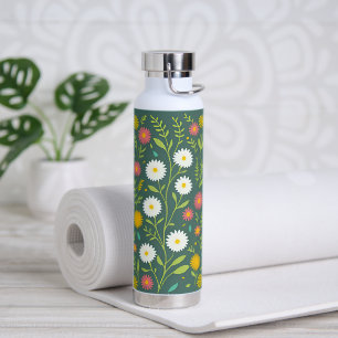 Beautiful Flower Pattern Water Bottle