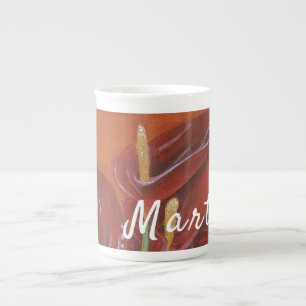 Beautiful Flower Personalised Bone China Mug
