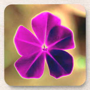 Beautiful Flower Print Hard plastic coaster