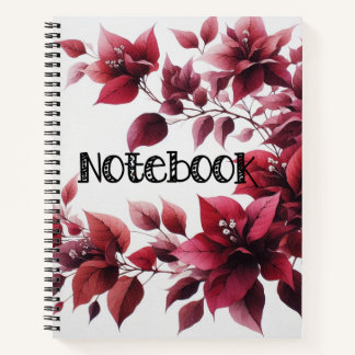 Beautiful flower printed notebook 