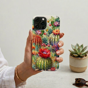 Beautiful Flowering Cacti iPhone 13 Pro Max Case