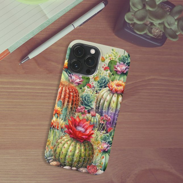 Beautiful Flowering Cacti iPhone Case (Creator Uploaded)