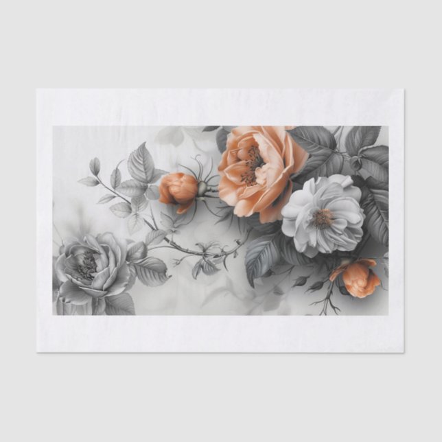 Beautiful Flowers7 Tissue Paper (Front)