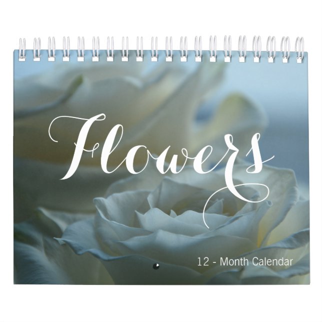 Beautiful FLOWERS 12-Month Small Calendar (Cover)