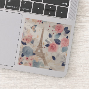 Beautiful Flowers and Eiffel Tower Paris