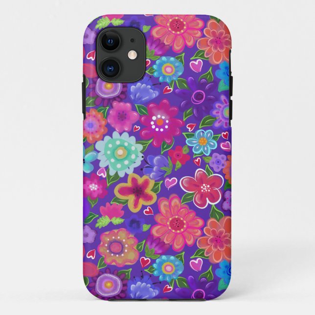 Beautiful Flowers Boho Style Case-Mate iPhone Case (Back)