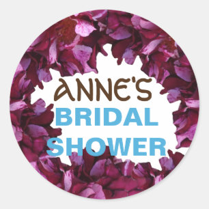 Beautiful Flowers Bridal Shower Sticker