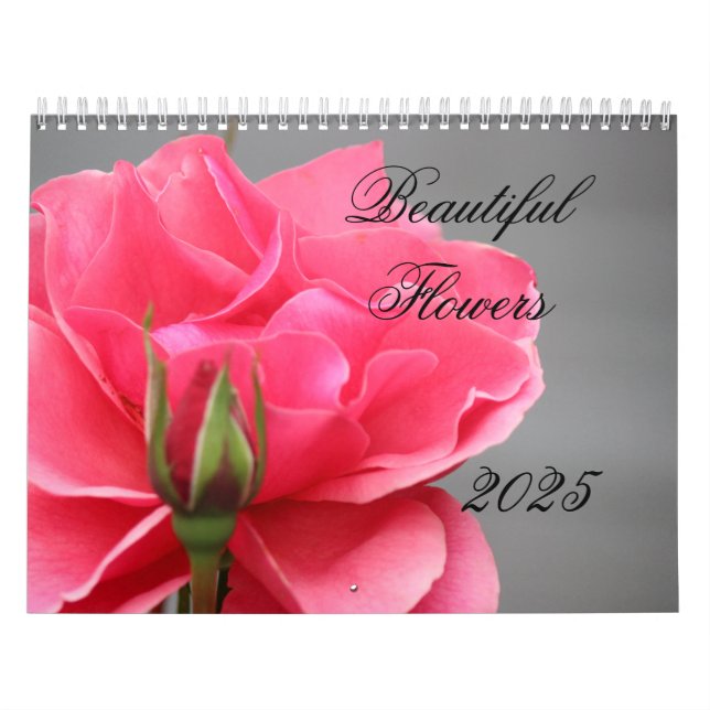 Beautiful Flowers Calendar 2025 (Cover)
