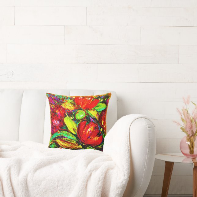 "Beautiful Flowers" Cute Art. Buy Now Cushion (Couch)