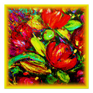 "Beautiful Flowers" Cute Art. Buy Now Poster
