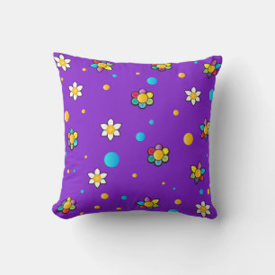 Beautiful flowers cute pattern for Kids Room Cushion