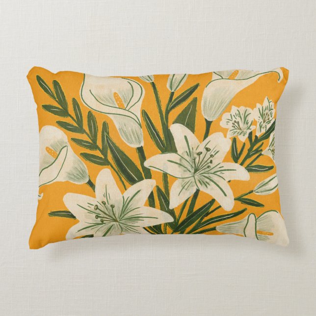 Beautiful Flowers Decorative Cushion (Front)