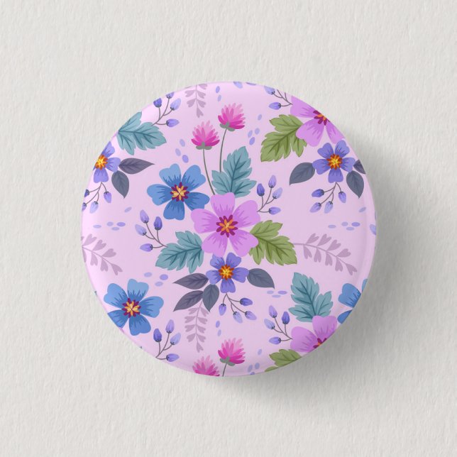 Beautiful Flowers Floral Pattern-36841 3 Cm Round Badge (Front)