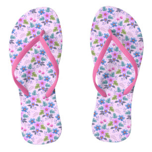 Beautiful Flowers Floral Pattern-36841 Thongs
