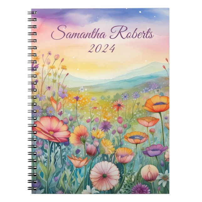 Beautiful Flowers Landscape  Notebook (Front)