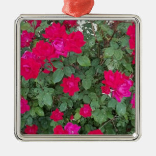 Beautiful Flowers Metal Ornament