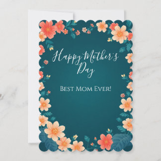 Beautiful Flowers Mother's Day Greeting Card