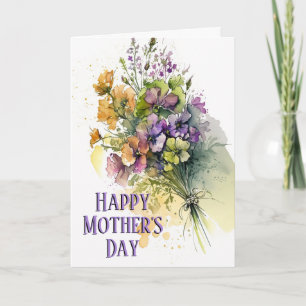 Beautiful Flowers, Perfect Gift, Mothers Day Card