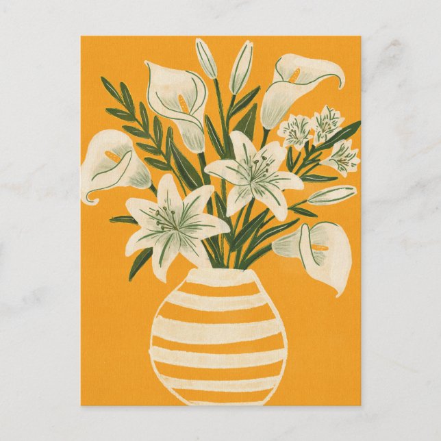 Beautiful Flowers Postcard (Front)