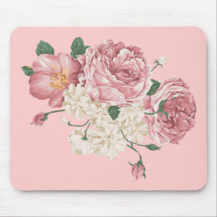 Beautiful Flowers Sketch Mouse Mat