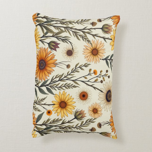 Beautiful flowers that resemble fall decorative cushion (Back(Vertical))