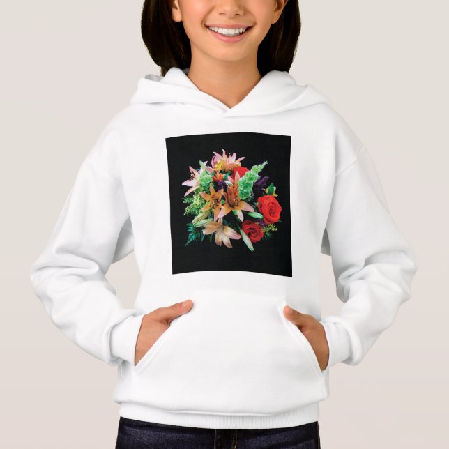 Beautiful Flowers Throw Pillow (Front)