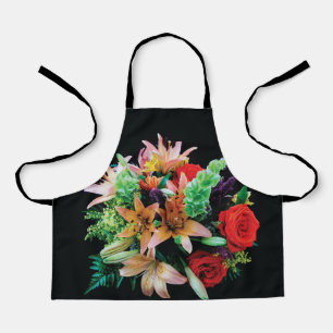 Beautiful Flowers Throw Pillow Apron