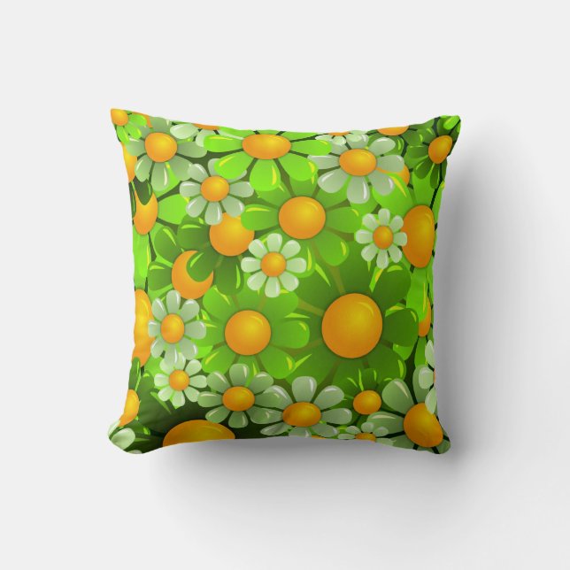 Beautiful flowers Toss Pillow (Front)