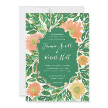 Beautiful Flowers Watercolor Painting Wedding