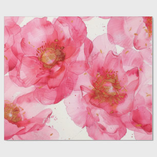 Beautiful flowers wrapping paper