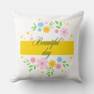 beautiful flowersThrow Pillow