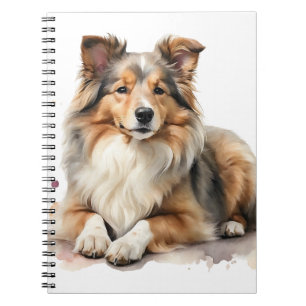 BEAUTIFUL FLUFFY SHETLAND SHEEPDOG DOG NOTEBOOK