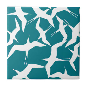 Beautiful Flying Birds Pattern Product Ceramic Tile