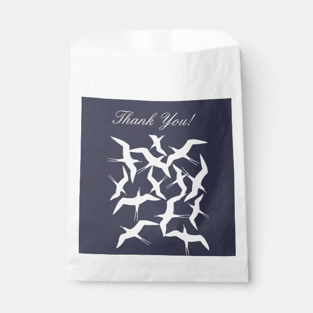 Beautiful Flying Birds Pattern Product Favour Bag (Front)