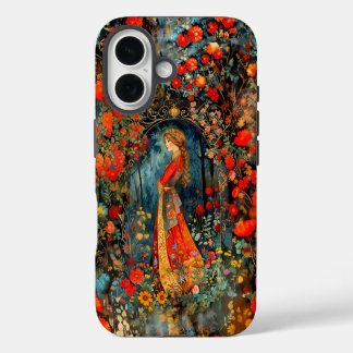 Beautiful Folk Painting girl iPhone 16 Case
