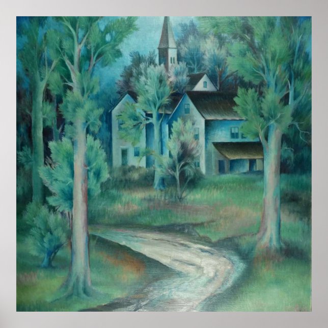 Beautiful Forest House Landscape  Poster (Front)