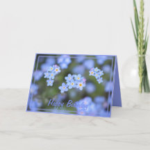 Beautiful Forget-me-not flowers birthday